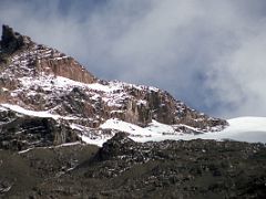 03C Pt Lenana On Left With Gregory Glacier Late Afternoon From Shipton Camp On The Mount Kenya Trek October 2000